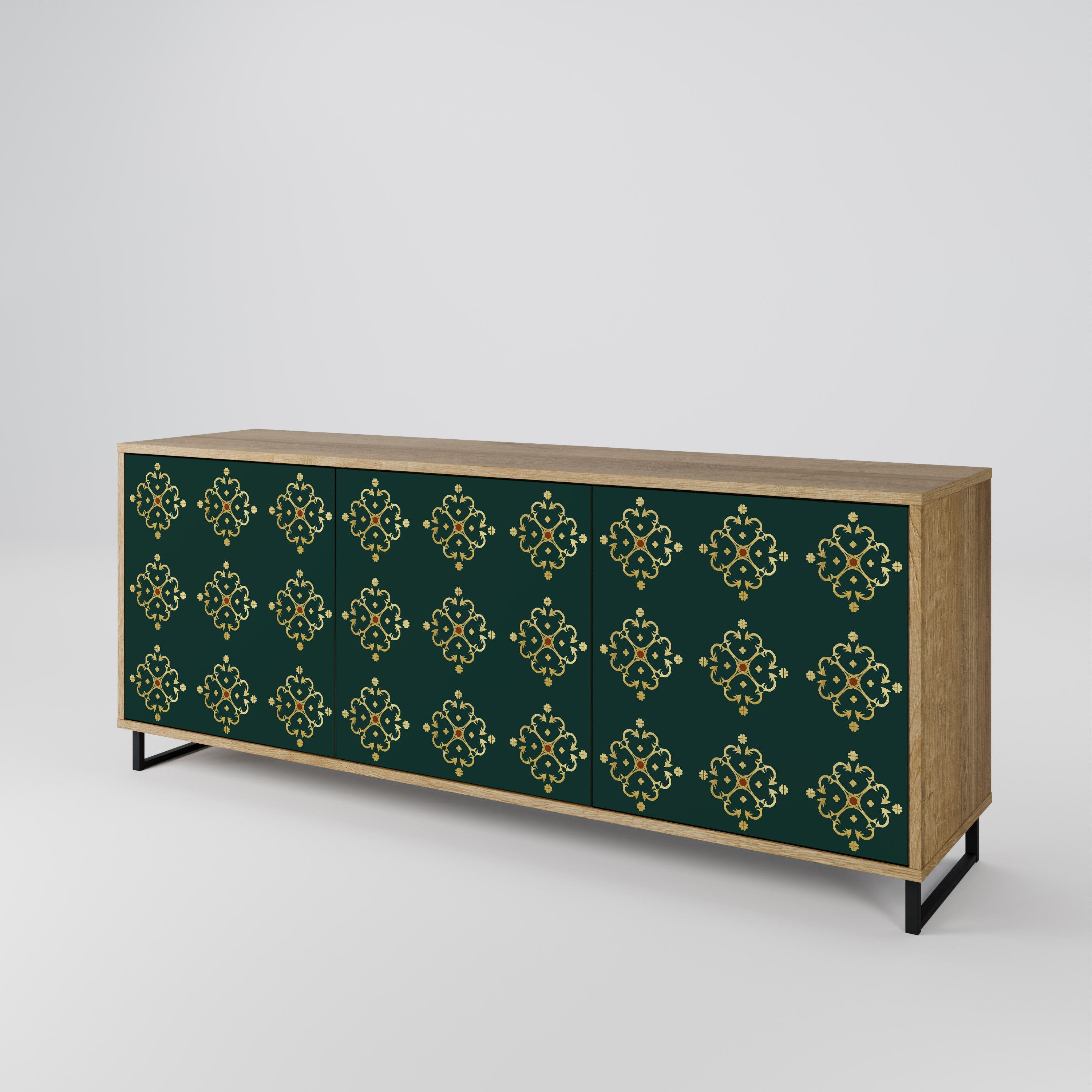 ROYAL MEDALLION 3-Door Sideboard in Oak Effect