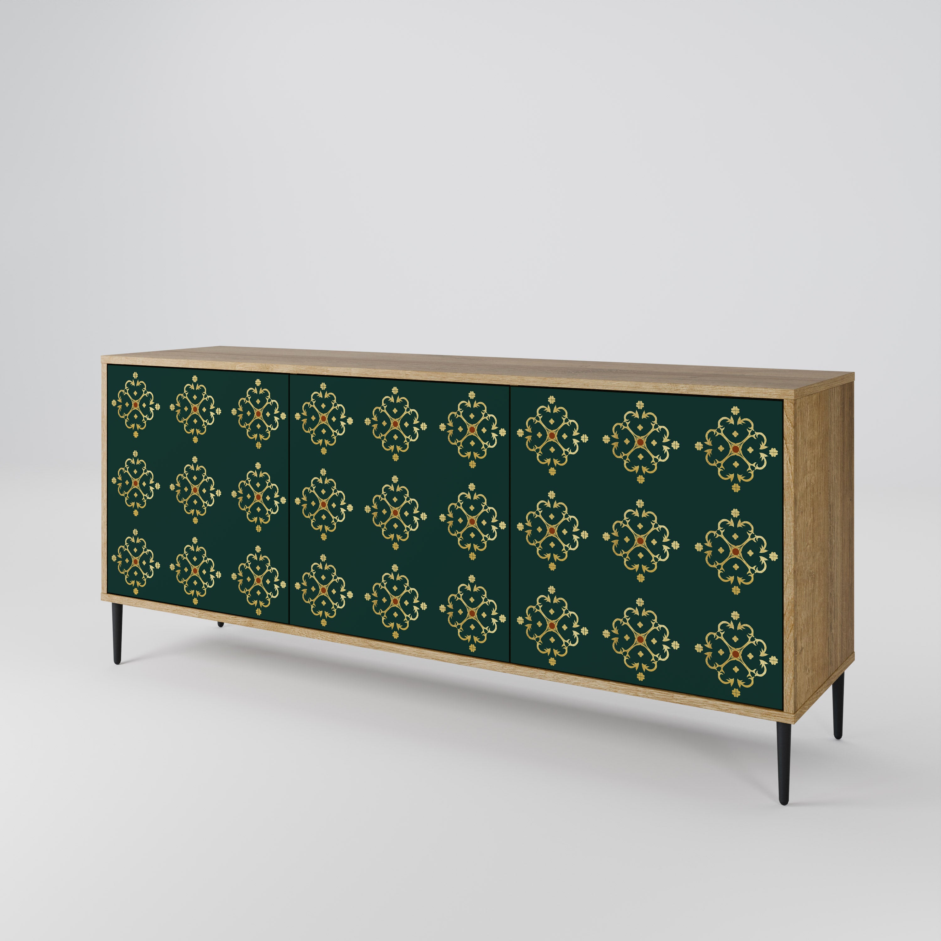 ROYAL MEDALLION 3-Door Sideboard in Oak Effect