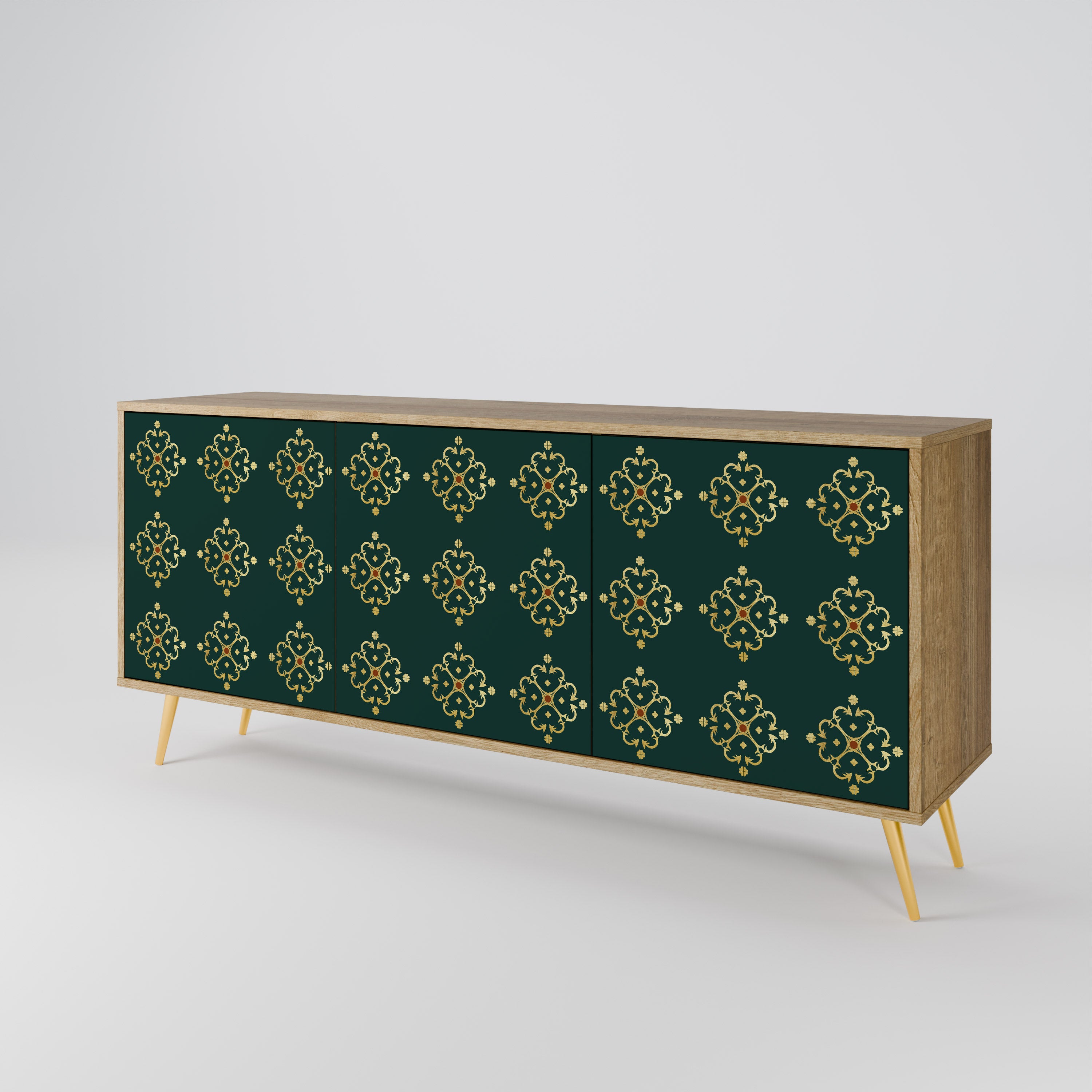ROYAL MEDALLION 3-Door Sideboard in Oak Effect