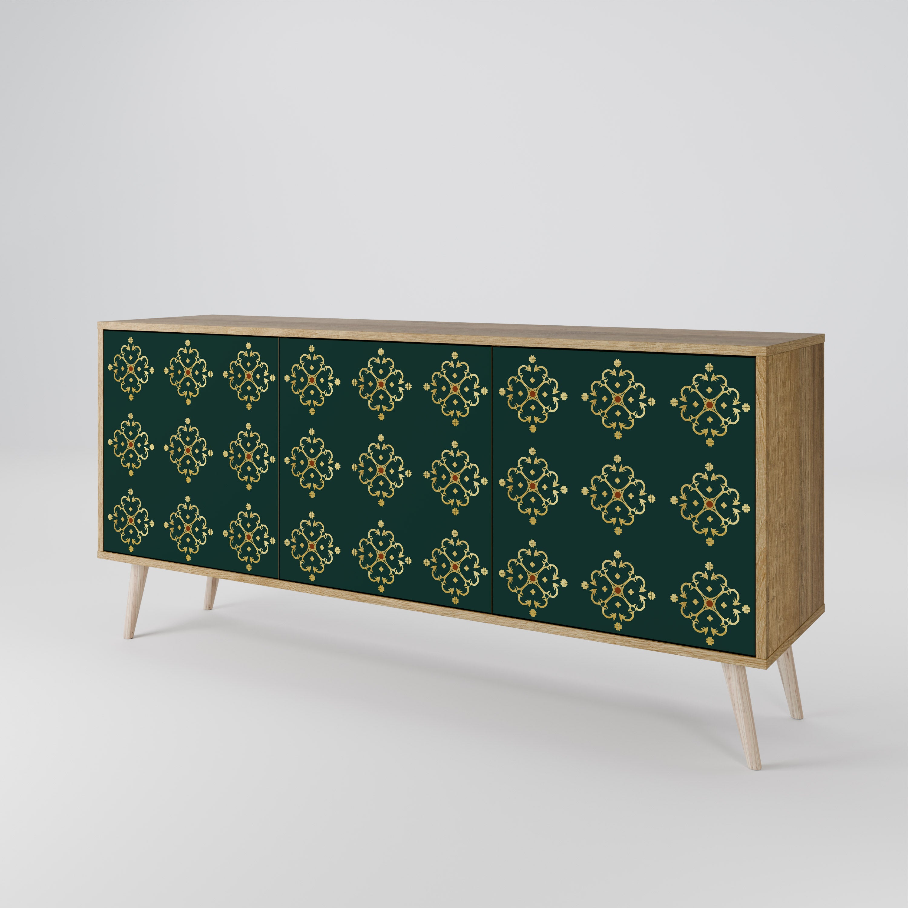 ROYAL MEDALLION 3-Door Sideboard in Oak Effect