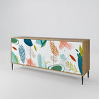 BOTANICAL HURRICANE 3-Door Sideboard in Oak Effect