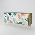 BOTANICAL HURRICANE 3-Door Sideboard in Oak Effect