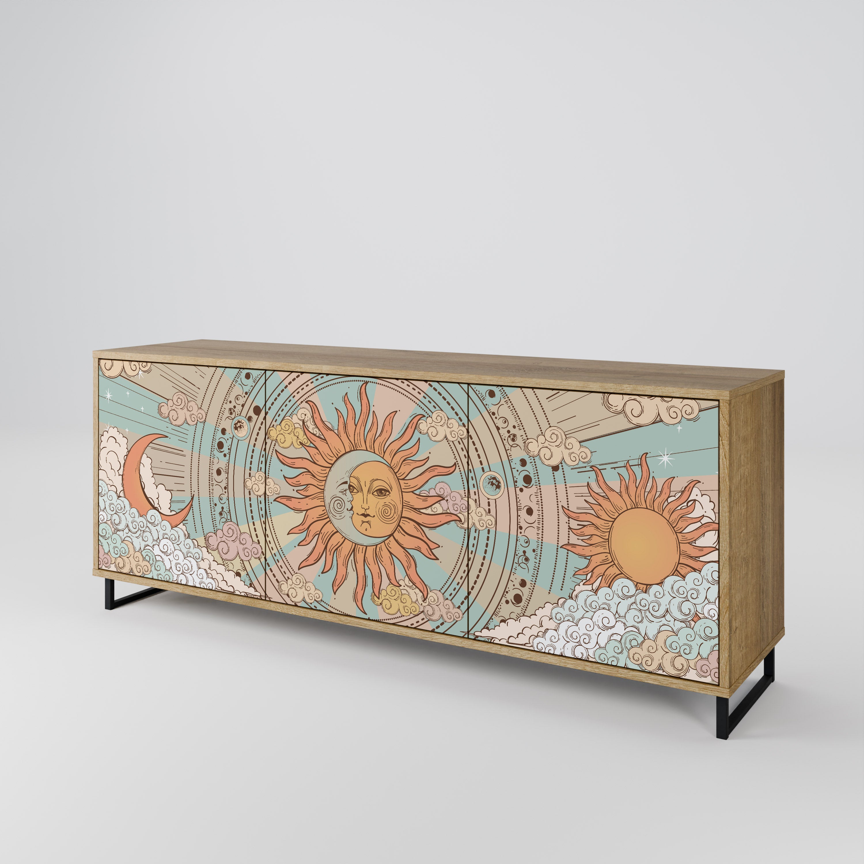 MYSTICAL STRUCTURE 3-Door Sideboard