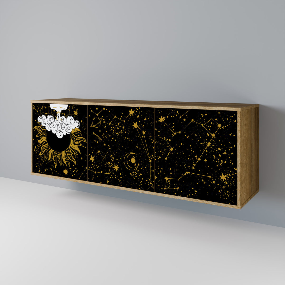 STELLAR CONSTELLATIONS Aparador de 3 Puertas