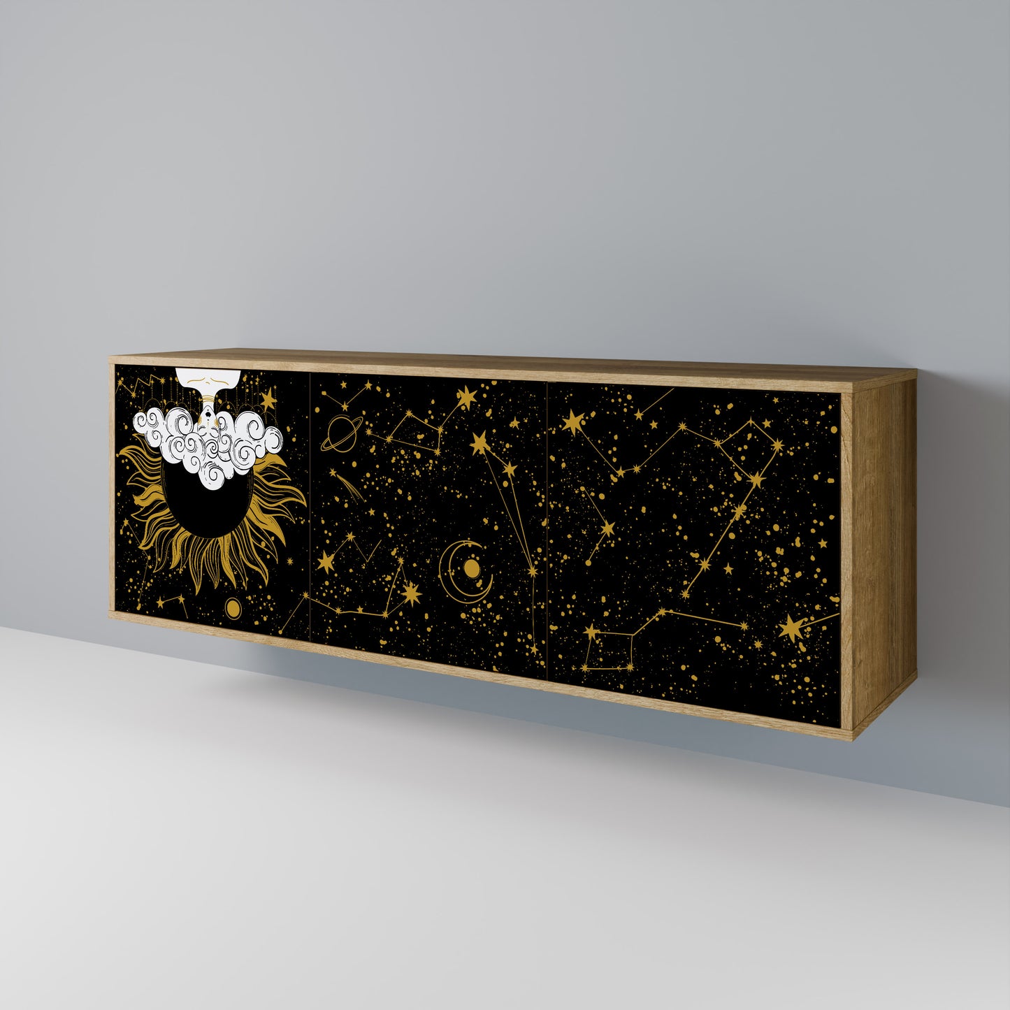 STELLAR CONSTELLATIONS Aparador de 3 Puertas