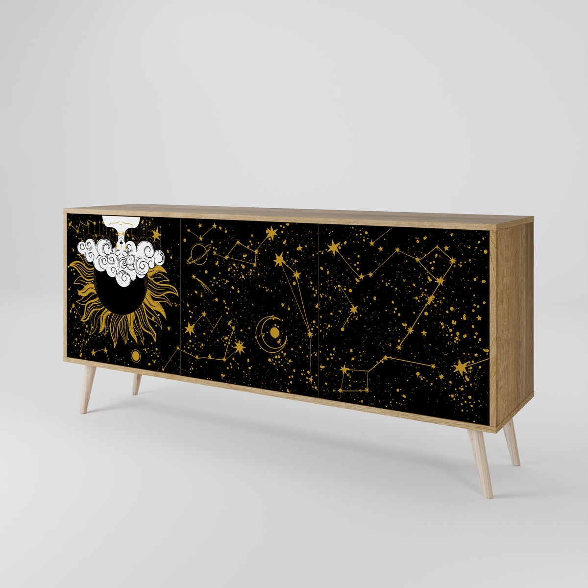 STELLAR CONSTELLATIONS Aparador de 3 Puertas
