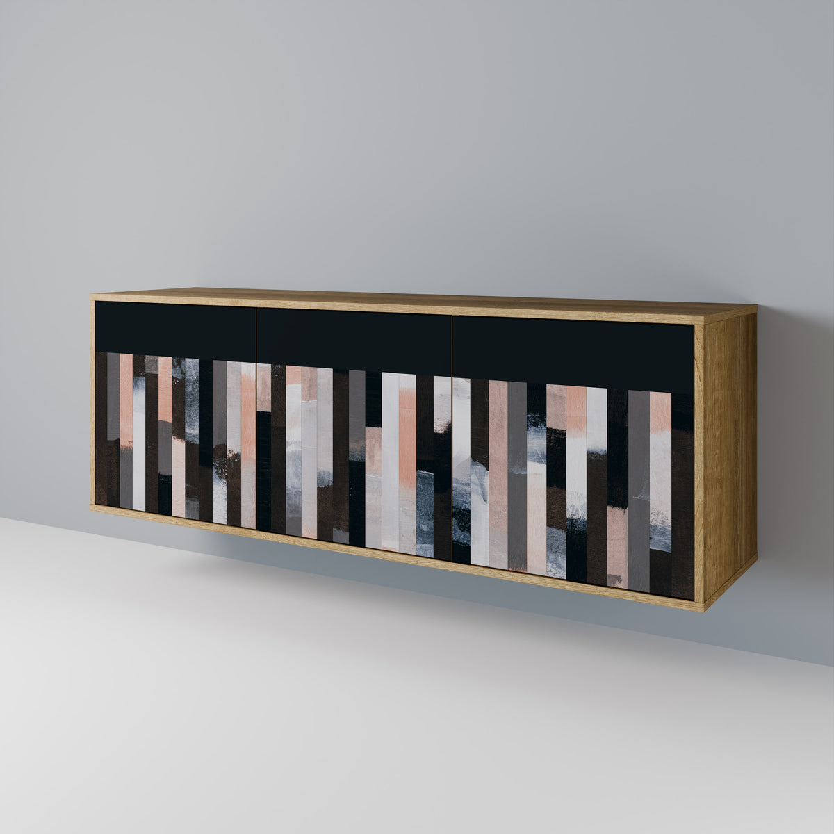 COLLAGE OF RECTANGLES Aparador de 3 Puertas