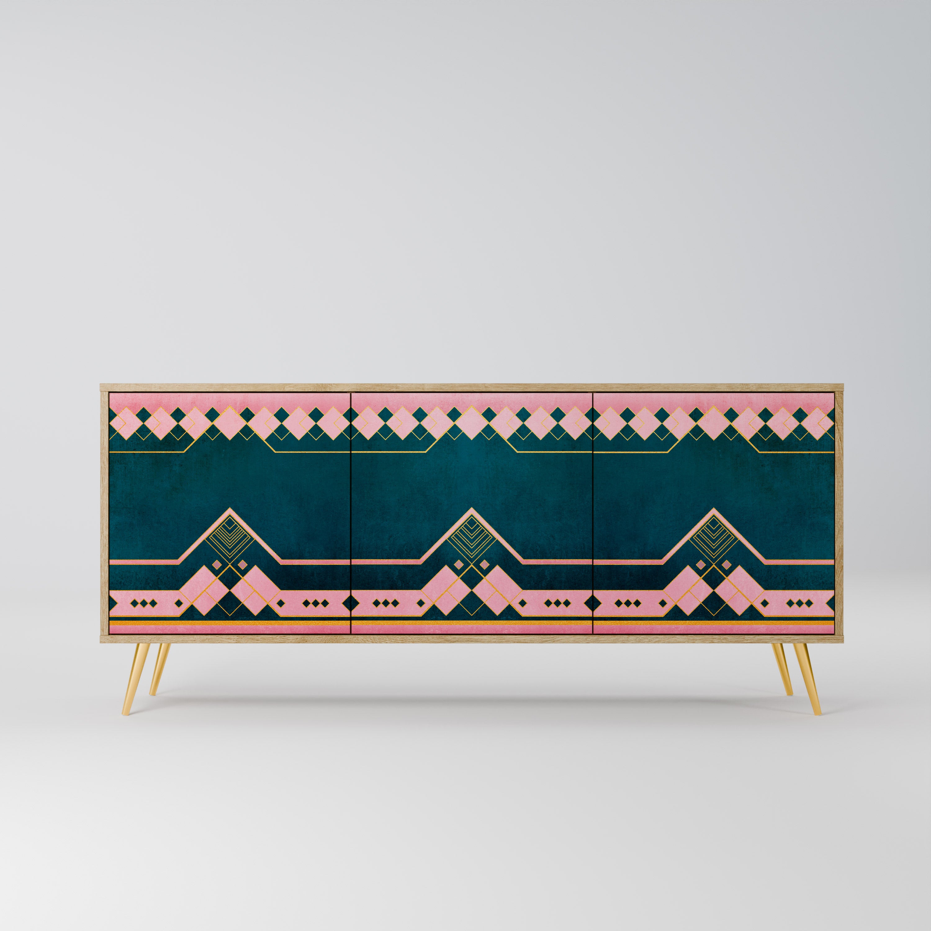 ROYAL COMPOSITION 3-Door Sideboard in Oak Effect