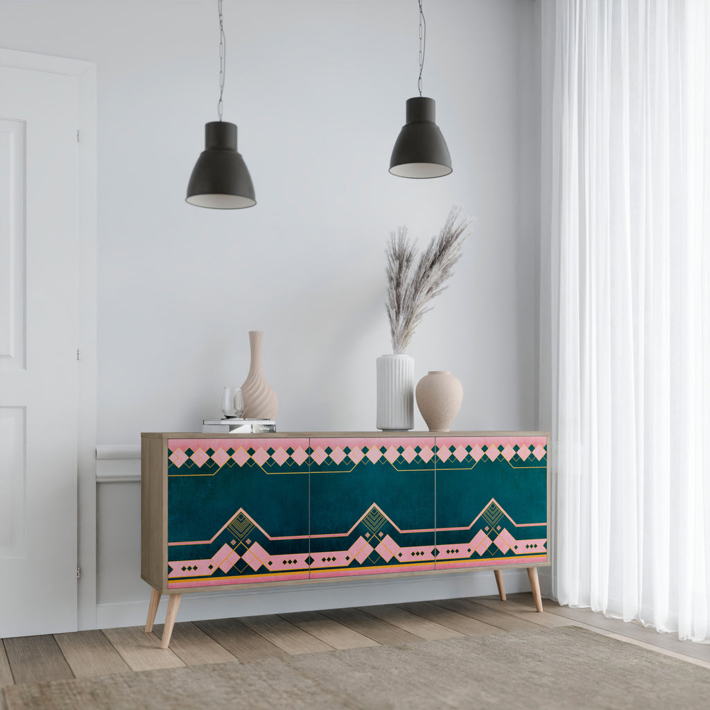 ROYAL COMPOSITION 3-Door Sideboard in Oak Effect