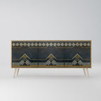 ROYAL ORDINARINESS Aparador de 3 Puertas en Efecto Roble