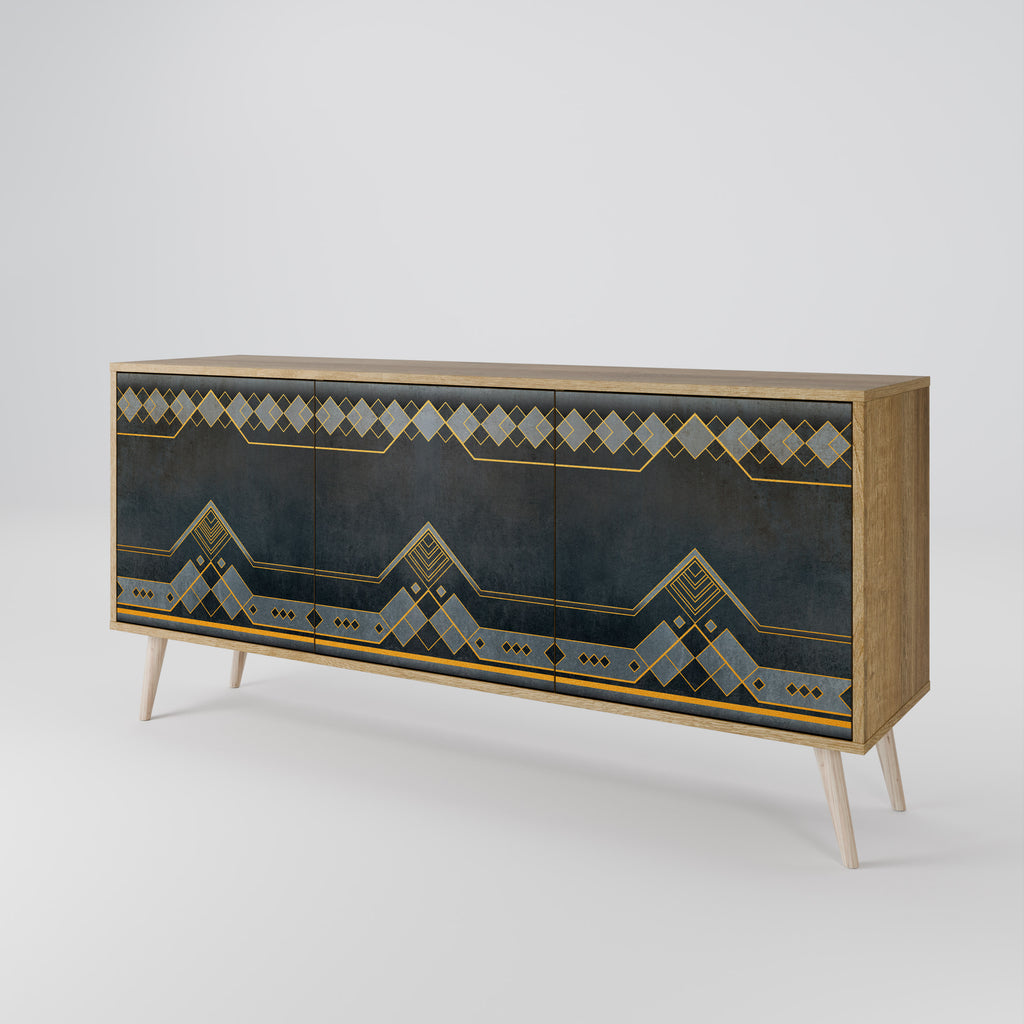 ROYAL ORDINARINESS 3-Door Sideboard in Oak Effect