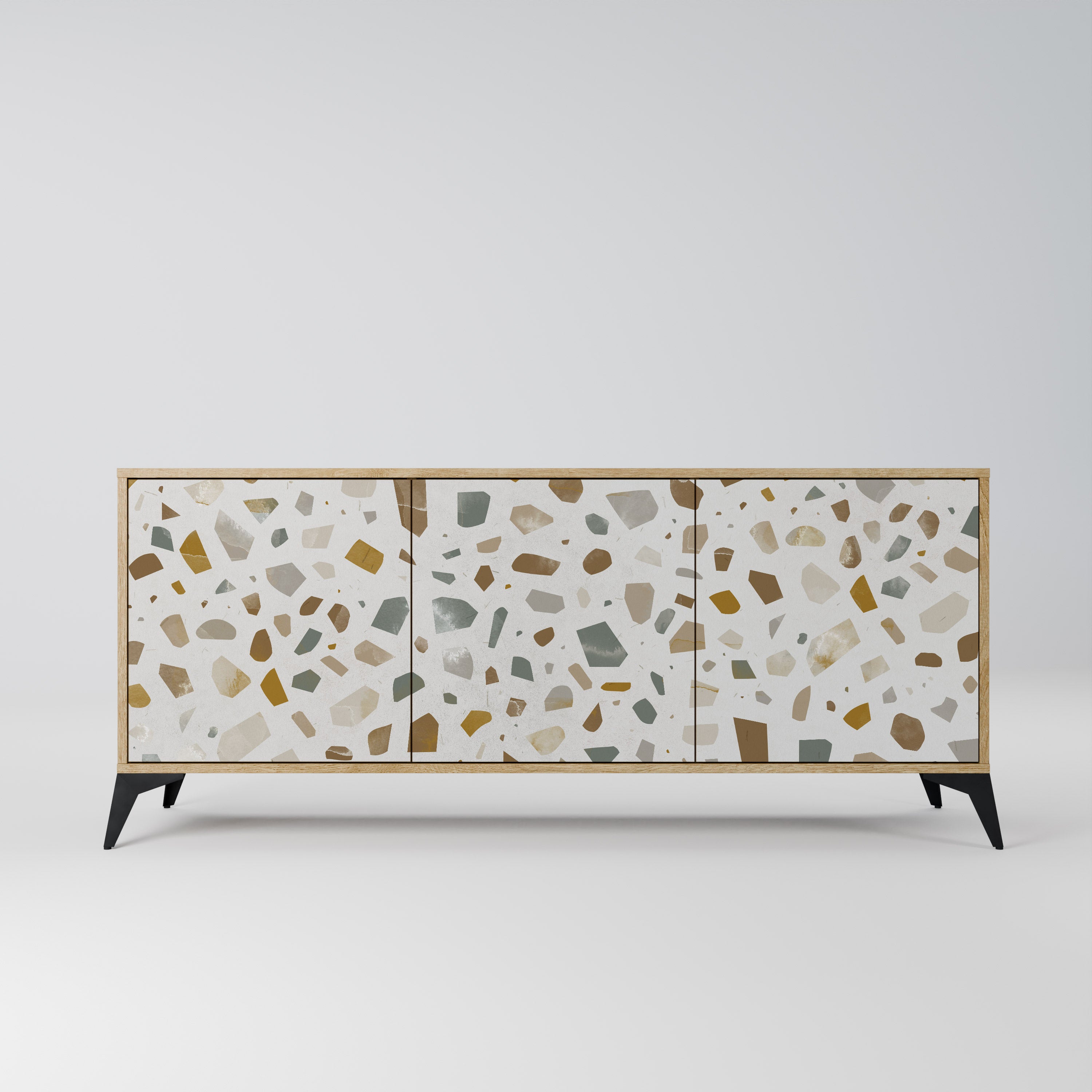 PIECES OF TOMORROW 3-Door Sideboard in Oak Effect