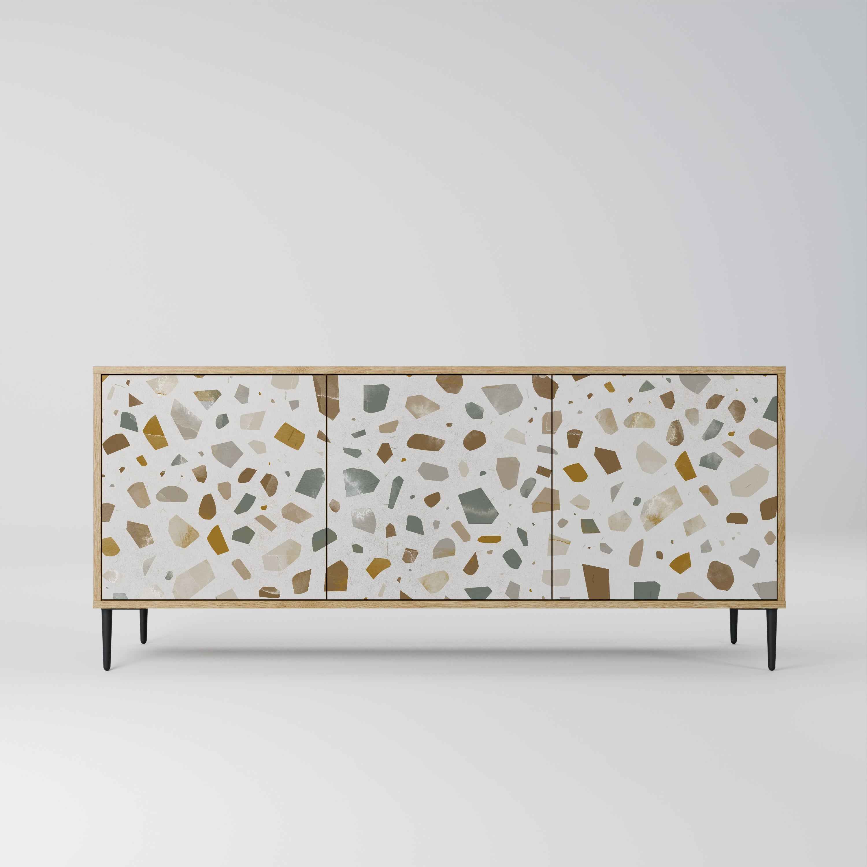 PIECES OF TOMORROW 3-Door Sideboard in Oak Effect