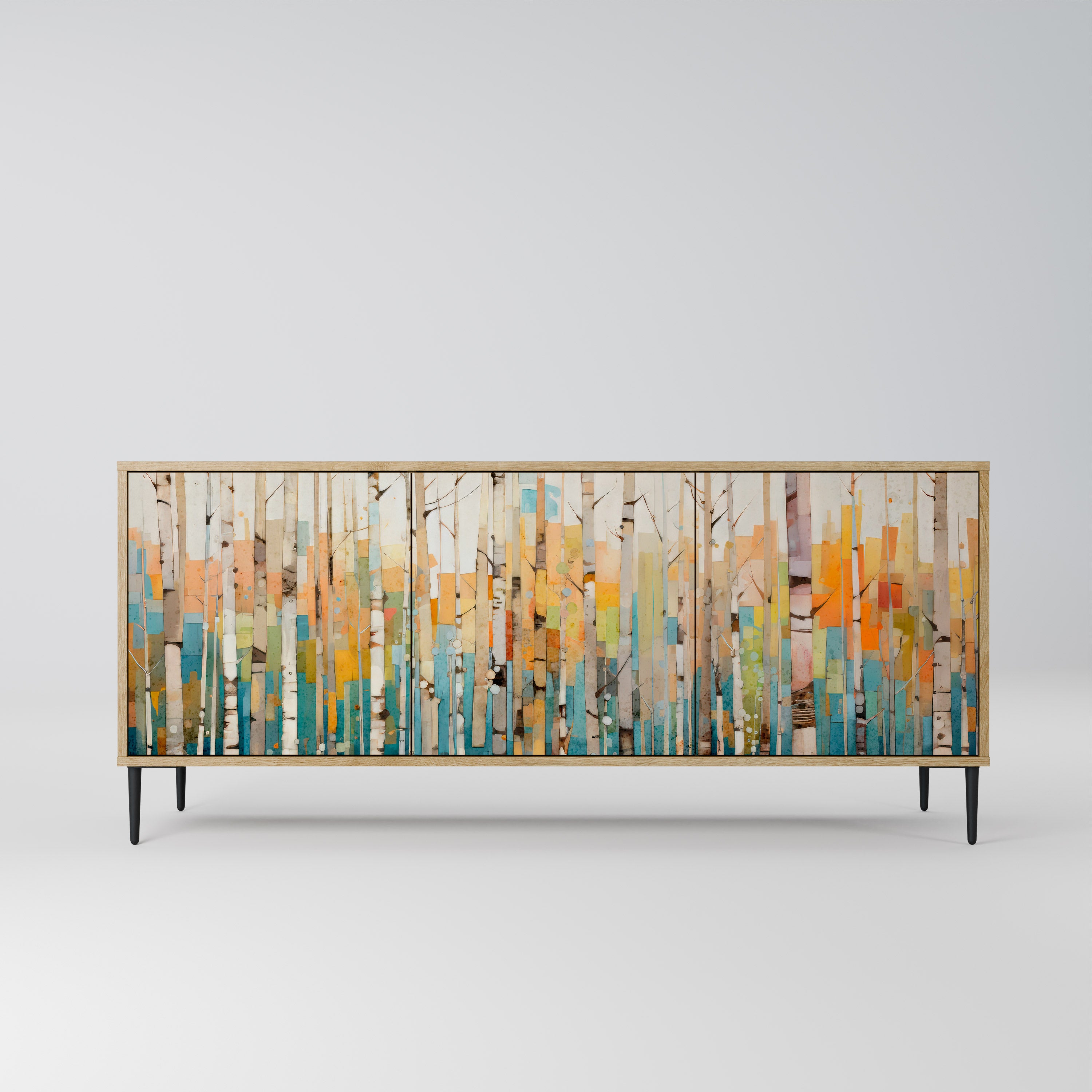 BIRCH KALEIDOSCOPE 3-Door Sideboard in Oak Effect