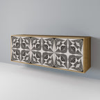 MONOCHROME NEXUS 3-Door Sideboard in Oak Effect