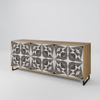 MONOCHROME NEXUS 3-Door Sideboard in Oak Effect