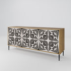 MONOCHROME NEXUS 3-Door Sideboard in Oak Effect