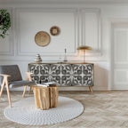 MONOCHROME NEXUS 3-Door Sideboard in Oak Effect