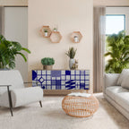 THE RIGHT PLACES Aparador de 3 Puertas en Efecto Roble