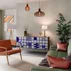 THE RIGHT PLACES Aparador de 3 Puertas en Efecto Roble