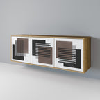 SHADOW SYNCHRONY 3-Door Sideboard in Oak Effect