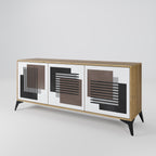 SHADOW SYNCHRONY 3-Door Sideboard in Oak Effect