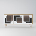 SHADOW SYNCHRONY 3-Door Sideboard in Oak Effect