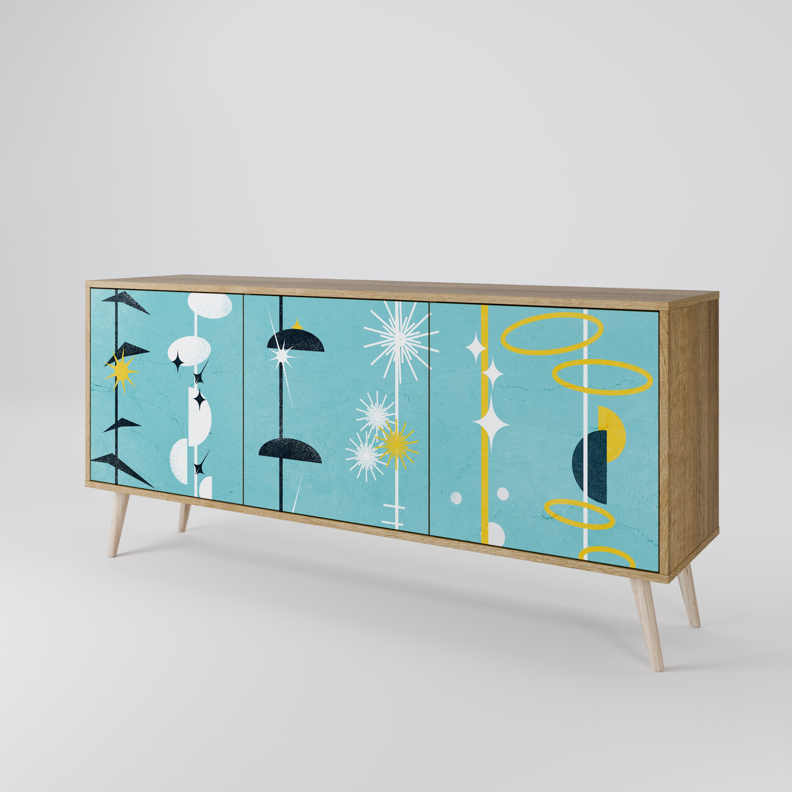 PATHS TO HAPPINESS 3-Door Sideboard
