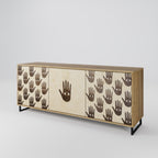 SEE MORE 3-Door Sideboard in Oak Effect
