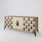 SEE MORE 3-Door Sideboard in Oak Effect