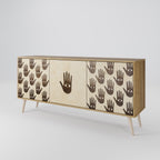 SEE MORE 3-Door Sideboard in Oak Effect