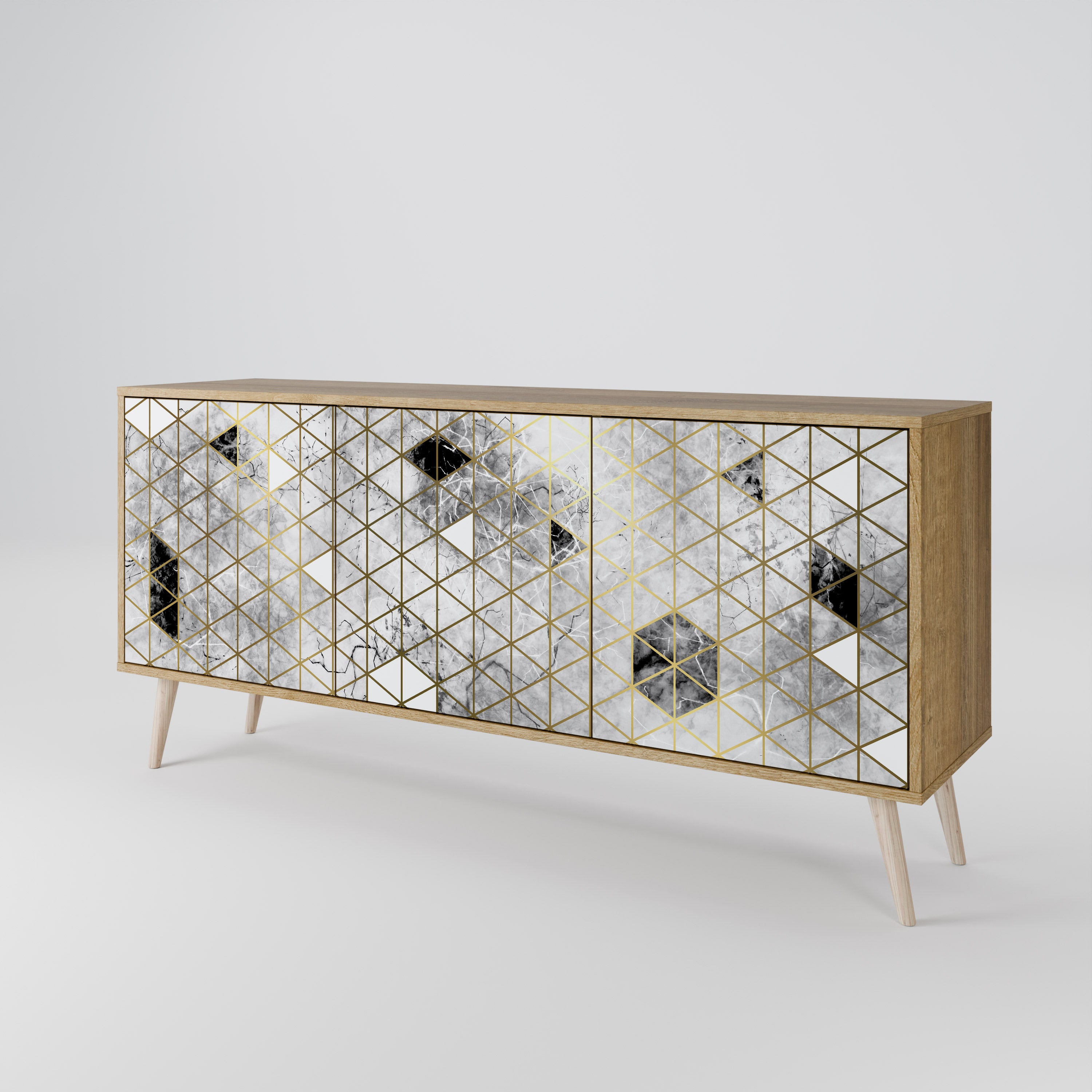 ASHEN ARIA 3-Door Sideboard