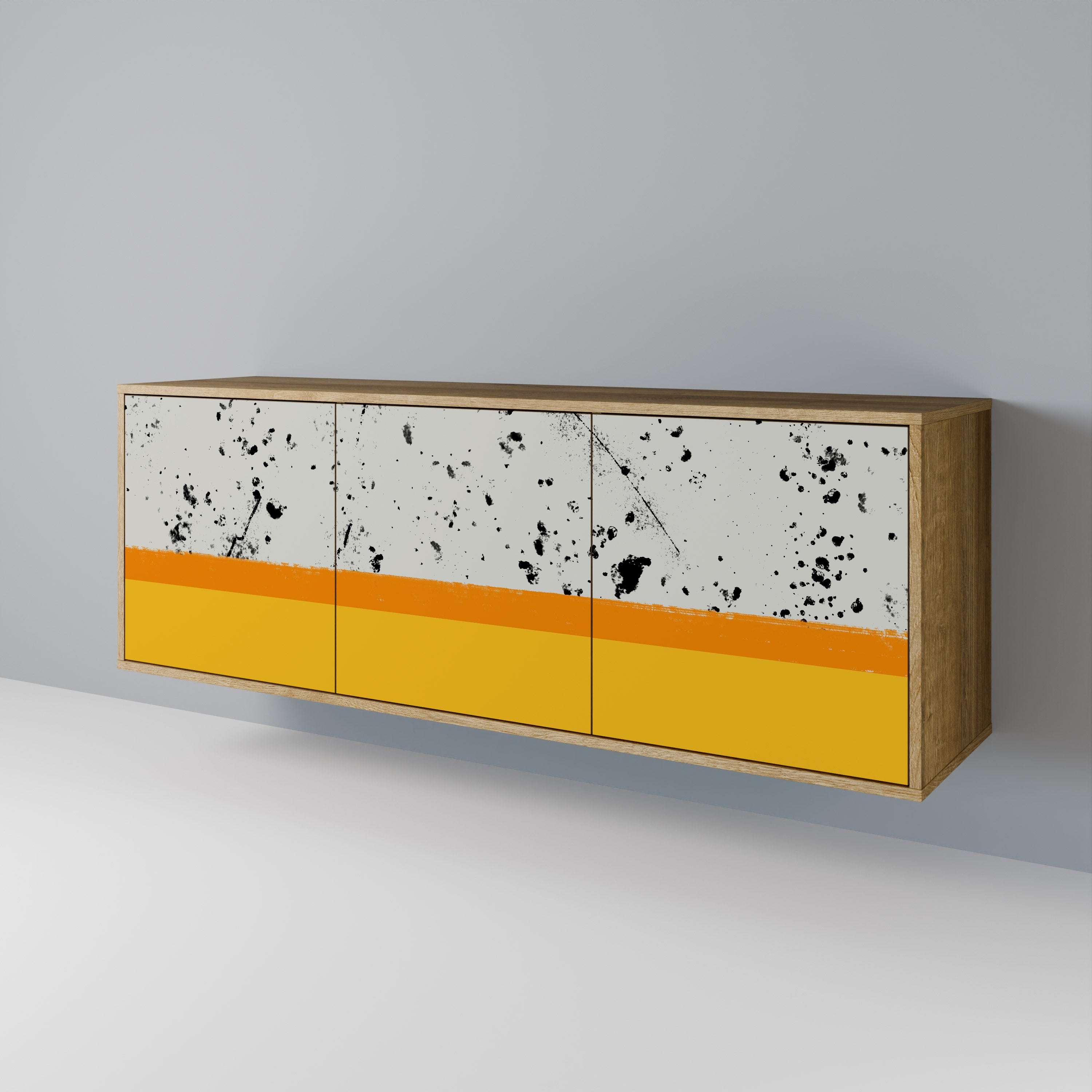 DYED BY ORANGE 3-Door Sideboard