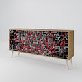 BROKEN LINES 3-Door Sideboard