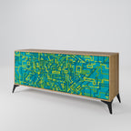 NOSTALGIC MEMORIES 3-Door Sideboard in Oak Effect