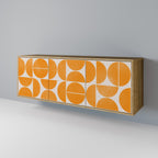 RECURRING DREAMS Aparador de 3 Puertas en Efecto Roble