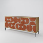 REPETITION COMPULSION 3-Door Sideboard in Oak Effect