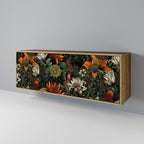 MIDNIGHT SPROUT 3-Door Sideboard in Oak Effect