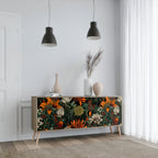 MIDNIGHT SPROUT 3-Door Sideboard in Oak Effect