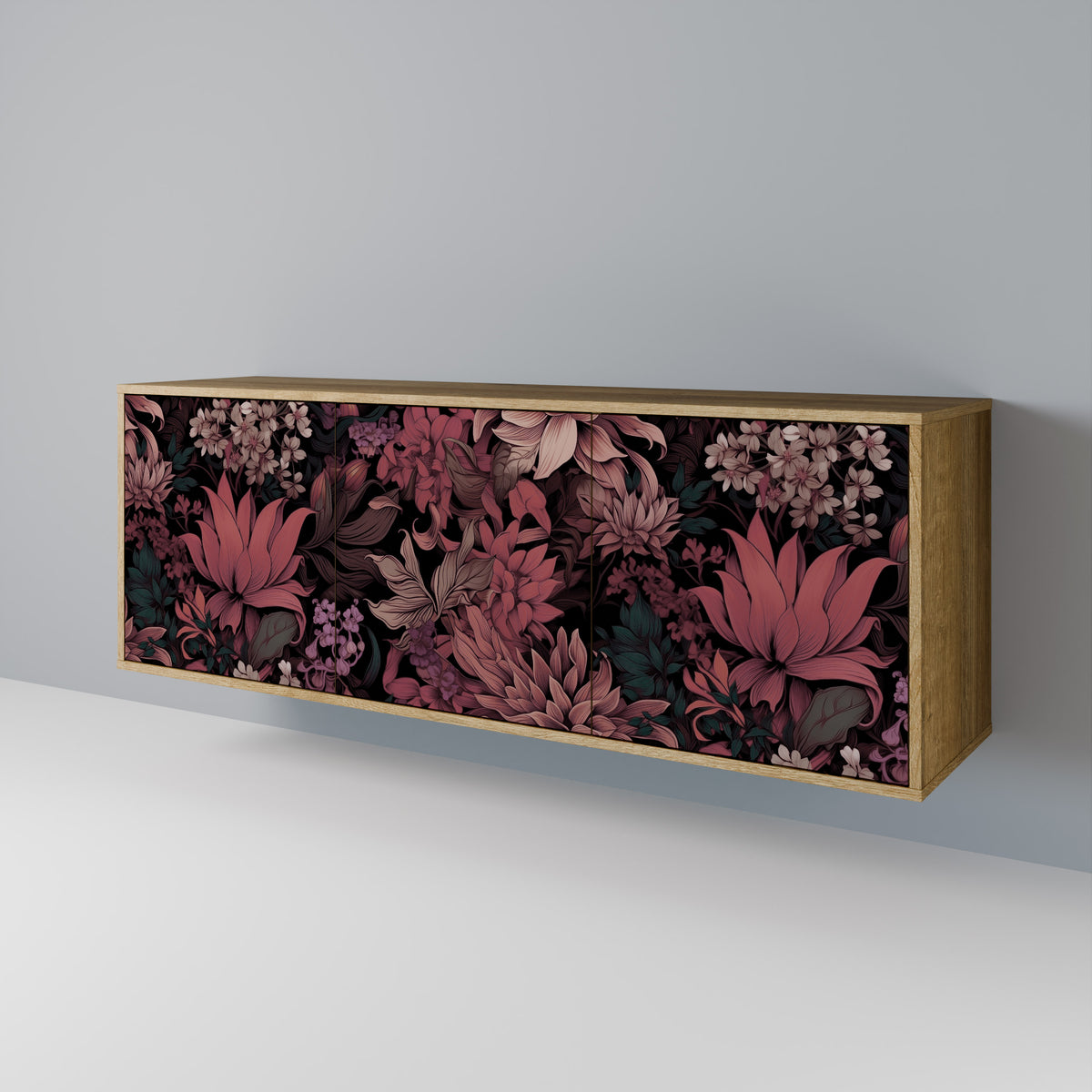 FLORAL WHISPER Aparador de 3 Puertas