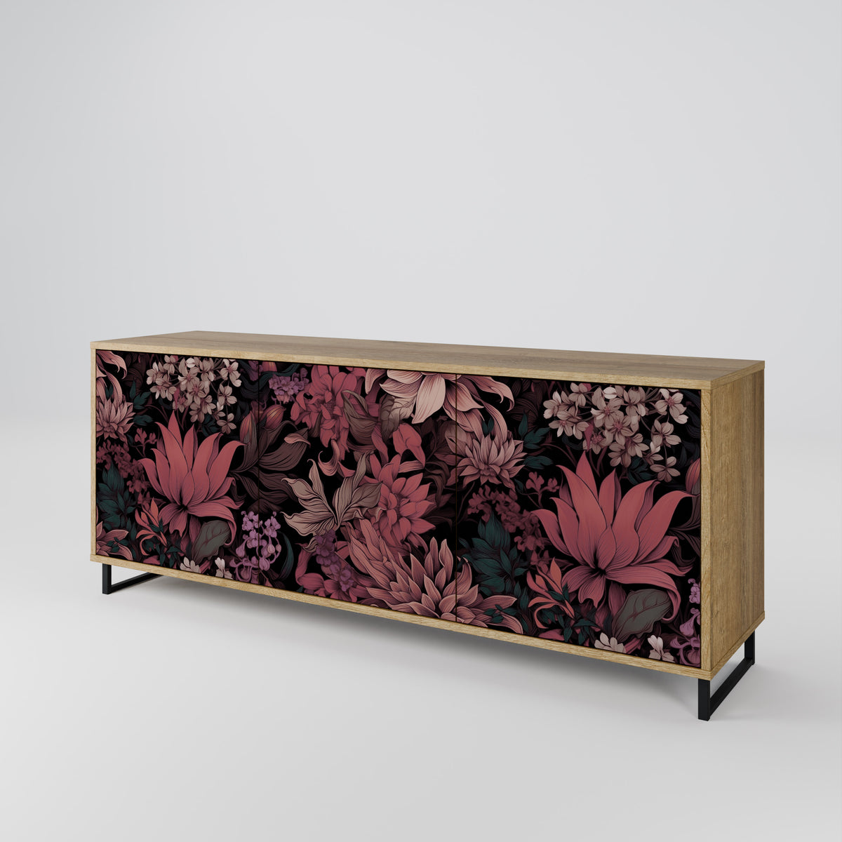 FLORAL WHISPER Aparador de 3 Puertas