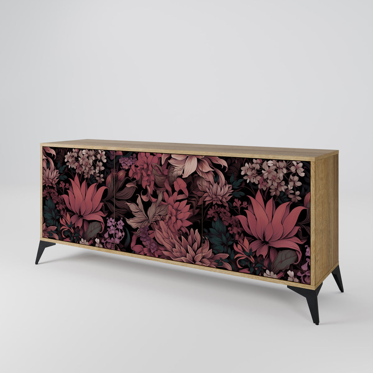 FLORAL WHISPER Aparador de 3 Puertas