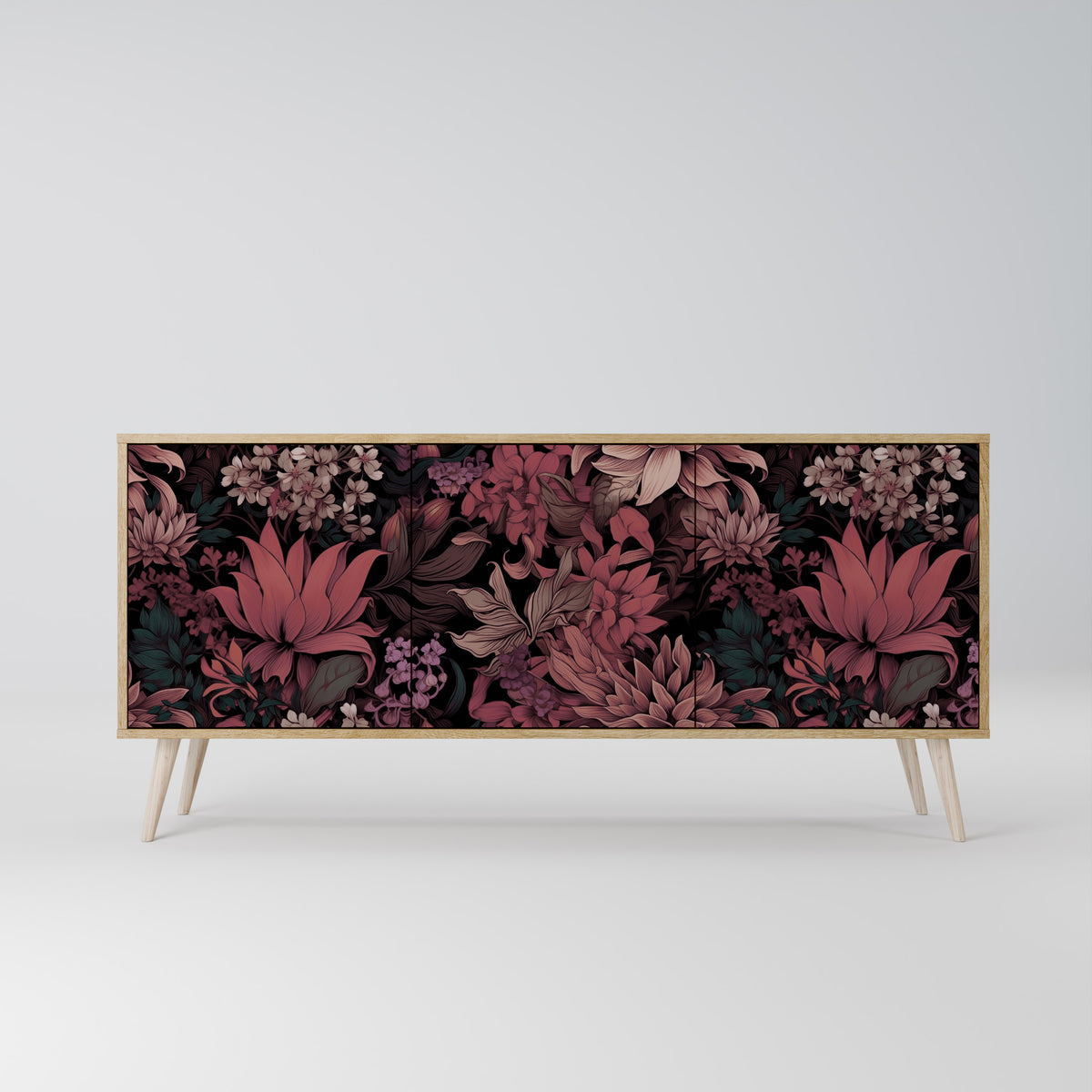FLORAL WHISPER Aparador de 3 Puertas