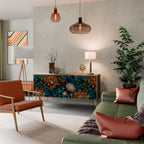 MORNING BLOOM 3-Door Sideboard in Oak Effect