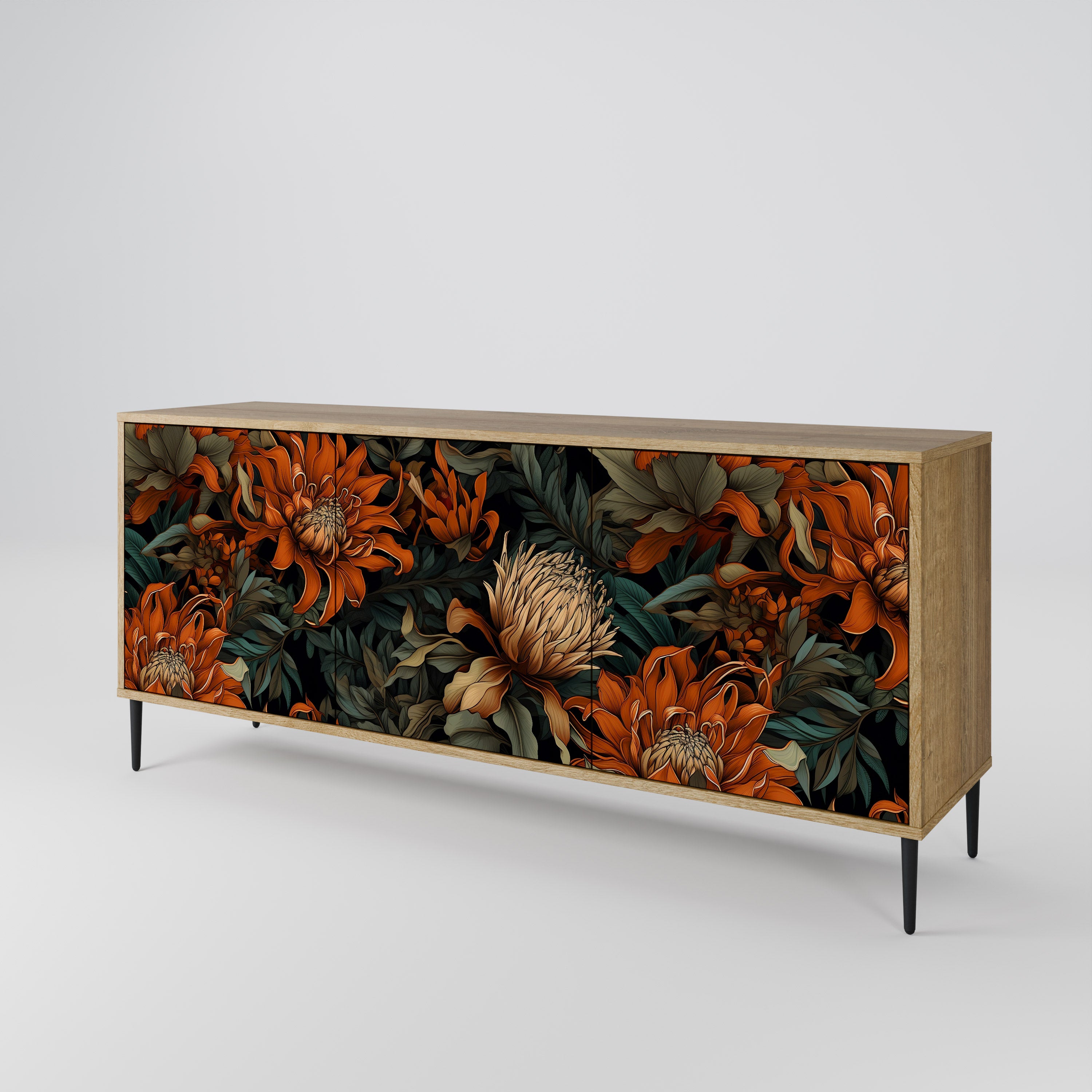 DAWN BLOOM 3-Door Sideboard