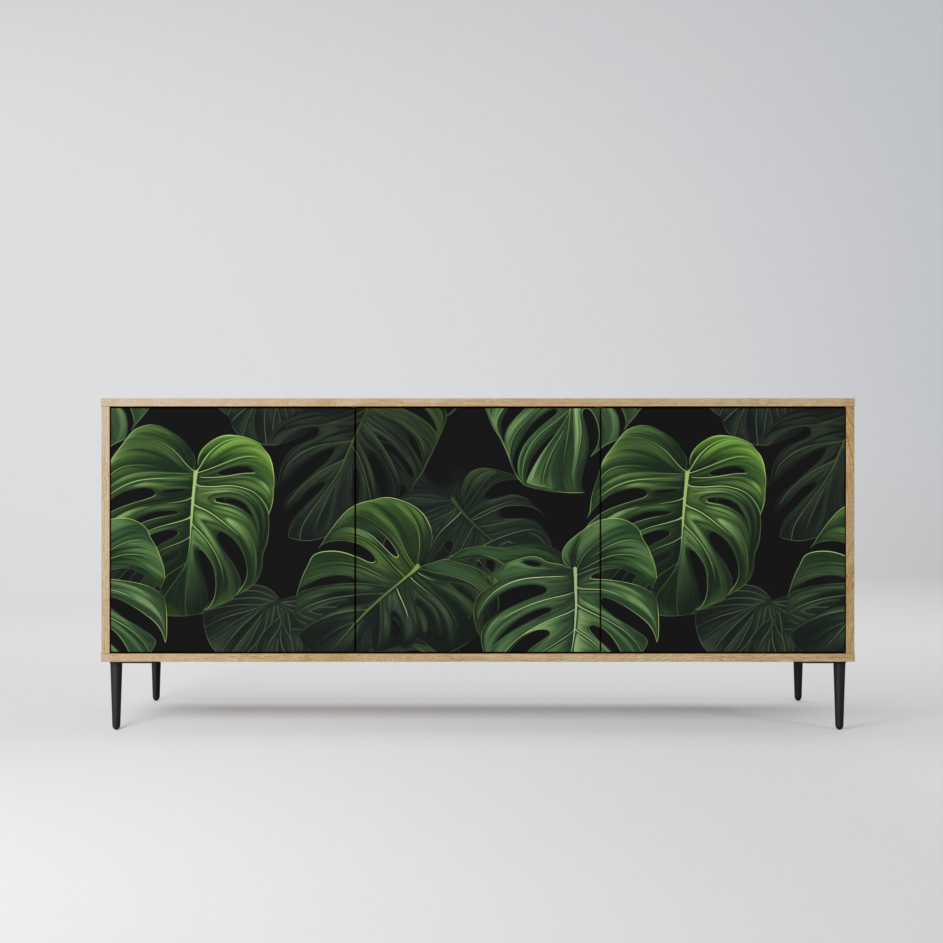 INFINITE MONSTERA 3-Door Sideboard in Oak Effect