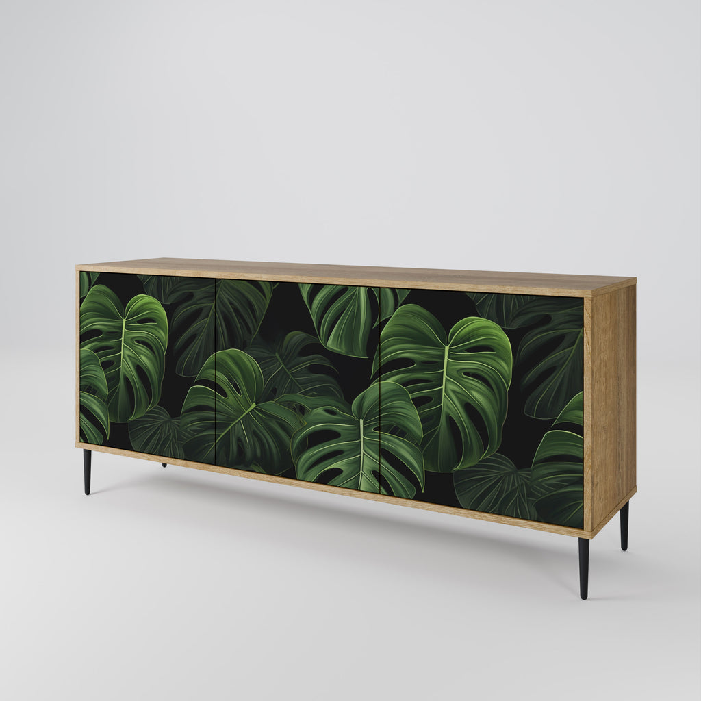 INFINITE MONSTERA 3-Door Sideboard in Oak Effect