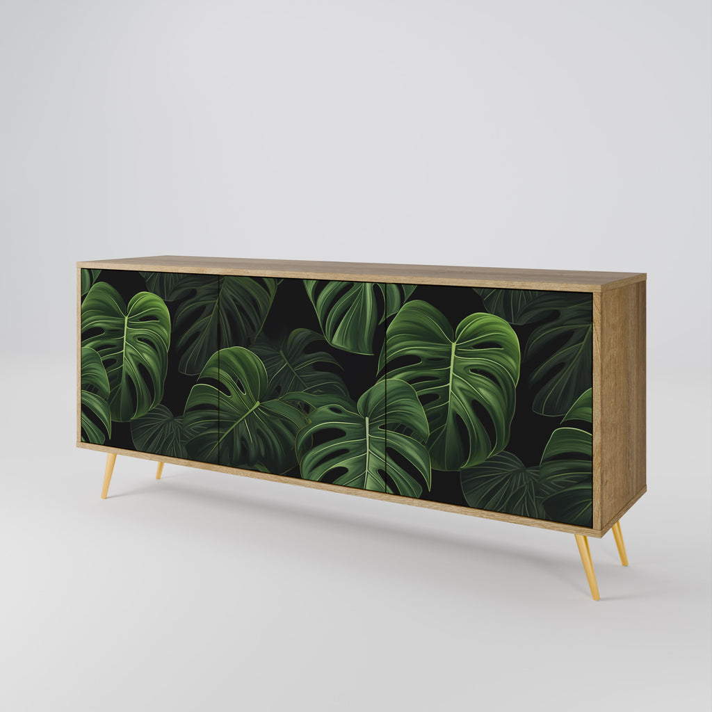 INFINITE MONSTERA 3-Door Sideboard in Oak Effect