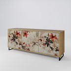 PETAL HARMONY 3-Door Sideboard in Oak Effect
