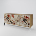 PETAL HARMONY 3-Door Sideboard in Oak Effect